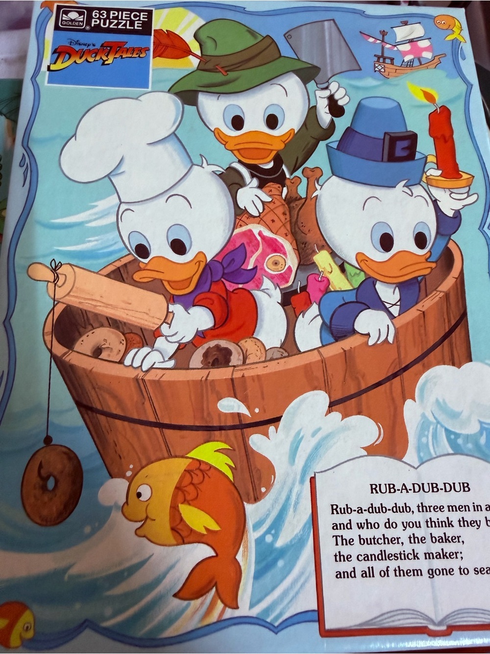 Vintage Disney Babies 63 Piece Jigsaw Puzzle (Golden, 11.5” x 15”